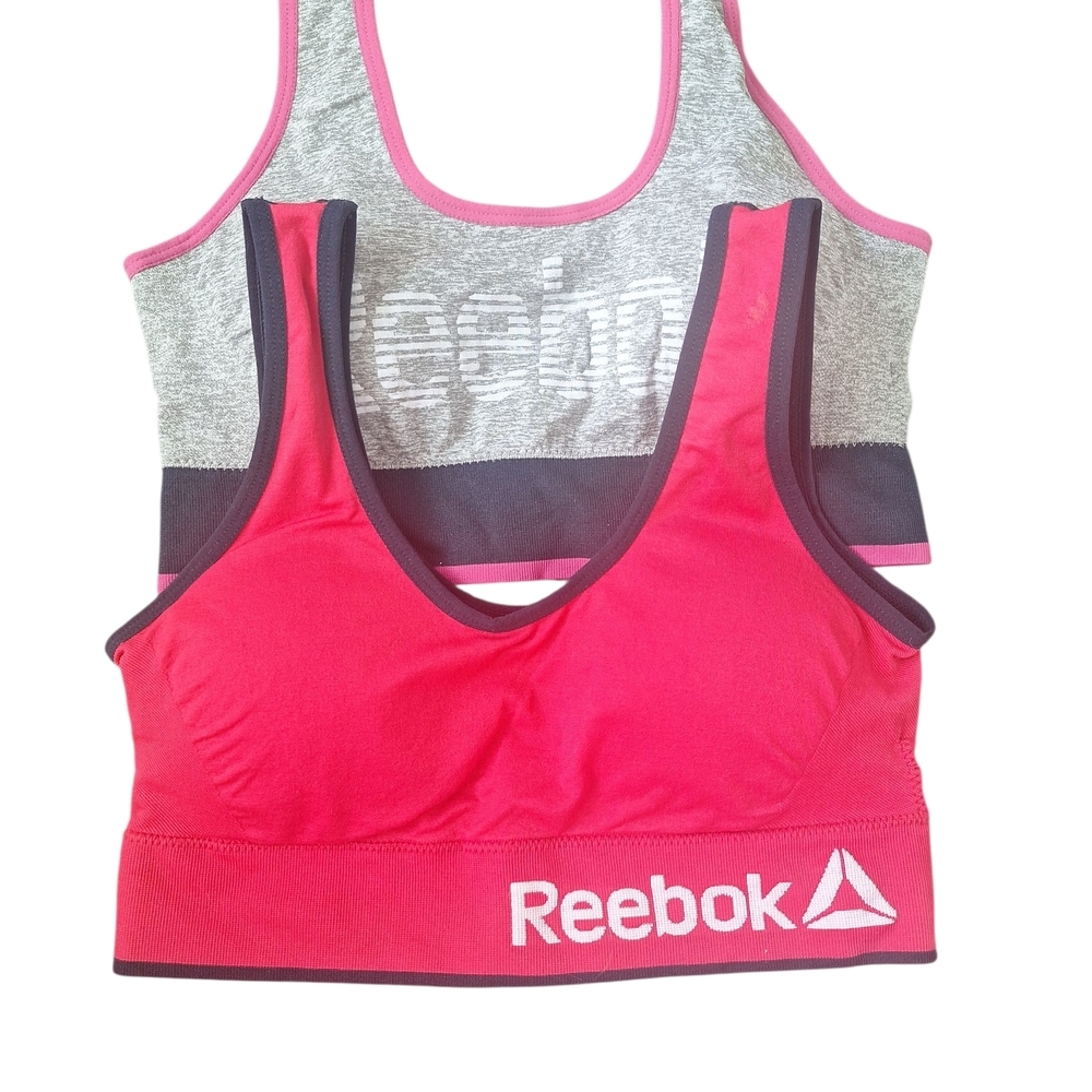 Reebok Pink and Gray Sports Bras